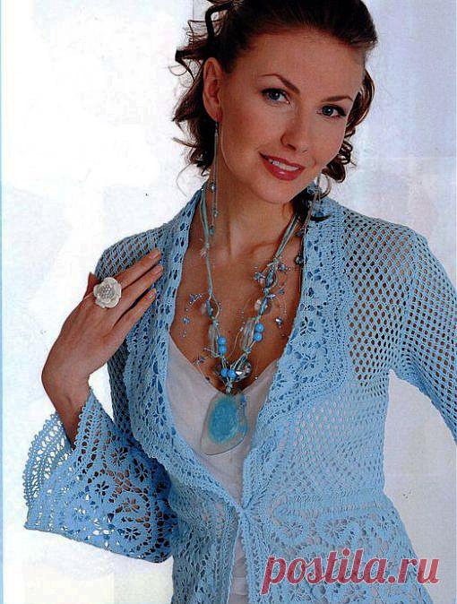 Ажурный жакет &raquo; Сайт "Ручками" - делаем вещи своими руками