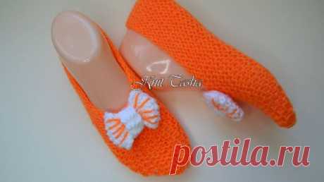 Очень простые и красивые следки двумя спицами | Knit.Tasha Пульс Mail.ru