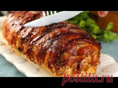 Рулет из свинины в духовке. Как вкусно приготовить МЯСНОЙ РУЛЕТ ИЗ СВИНИНЫ в духовке. Ингредиенты:Свиная корейка – 1,3 кгСоль – 1 ч. л.Паприка – 1/2 ч. л.Сушеный чеснок – 1/2 ч. л.Шампиньоны – 250 гр.Лук – 2 шт. крупныхСливочное масло – 30 гр.Сахар – 2-3 ч. л.Соевый соус – 1 ст. л.Сыр моцарелла – 150 гр.Свежий или копченый бекон – 200 гр.Дижонская горчица – 1 ч. л.Соевый...