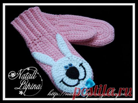 Варежки крючком. Мастер класс. Сrochet mittens. Tutorial.