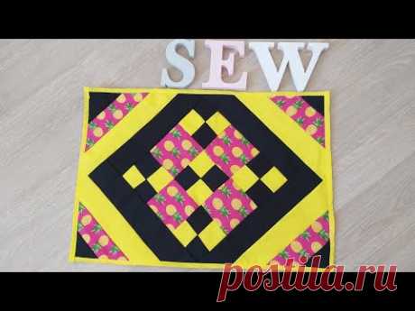 Tapete retangular  fácil  ❤ Reaproveitar RETALHOS / Diy Door mat /Alfombra