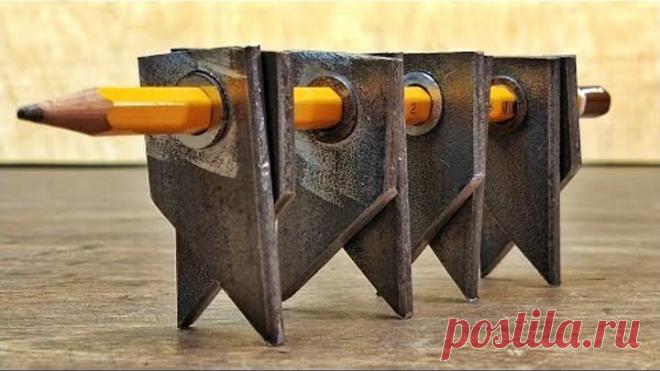 Зачем тратить деньги,когда можно сделать самому !Достойное сочетание дерева и железа!