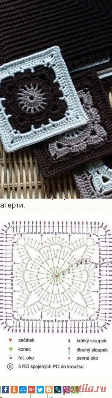 Ещё один бабушкин квадрат.
