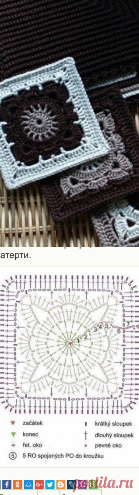 Ещё один бабушкин квадрат.