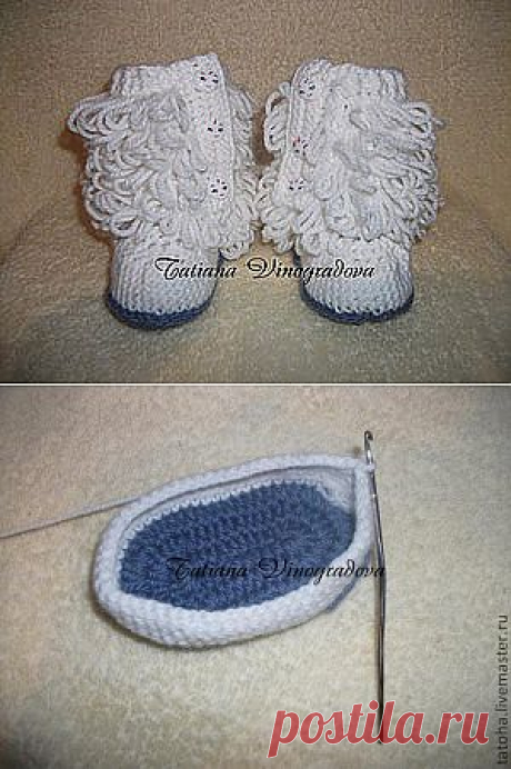 Сапожки-угги - Ярмарка Мастеров - ручная работа, handmade