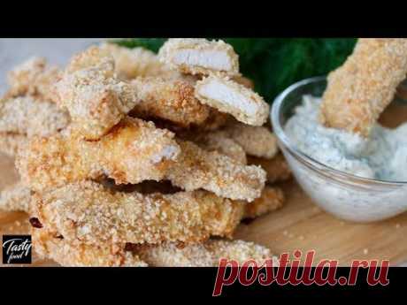 Куриные СТРИПСЫ! Целый противень с одного куриного филе!
