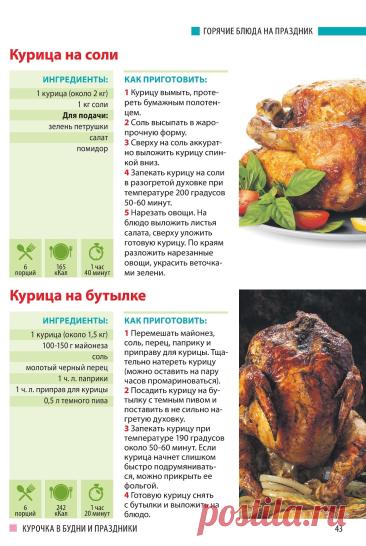 Курица на соли. Курица на бутылке