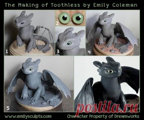 The Making of Toothless by emilySculpts on DeviantArt