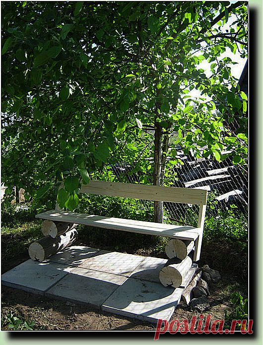 Скамейка для дачи своими руками