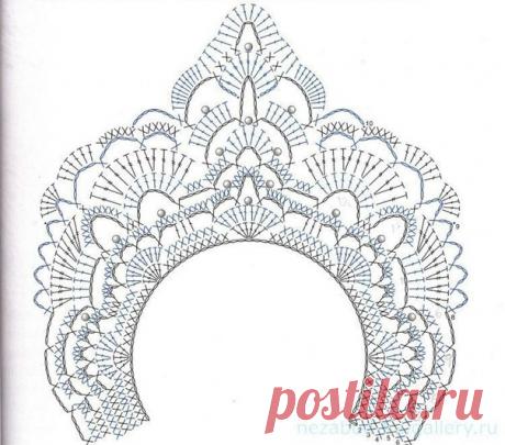 Скоро Новый год!
Корона для снежинки или снегурочки крючком