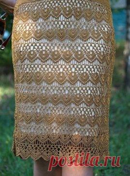 Юбочка крючком