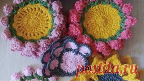 Не мастер класс. Вяжу сувениры / подарочки. Салфетки под кружки крючком.