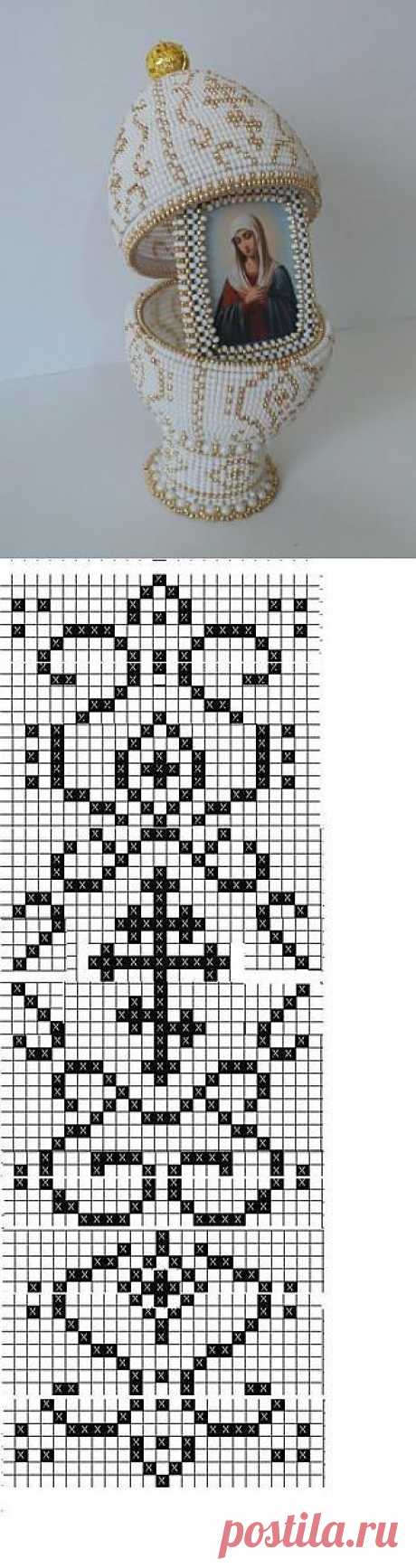 Easter egg from beads, Easter eggs schemes | Laboratory household