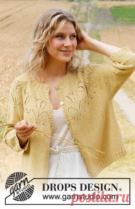 Кардиган Yellow Tulip
#спицы #вязаный_кардиган #кардиган_спицами #круглая_кокетка
Жакет с круглой ажурной кокеткой и рукавом ¾ вяжется из пряжи DROPS Belle или DROPS Merino Extra Fine снизу вверх. Размеры S - XXXL.

Размеры: S - M - L - XL - XXL - XXXL

Понадобится:
Пряжа DROPS BELLE (53% хлопок, 33% вискоза, 14% лен, 120м/50г)
400-450-500-500-550-600 г, цвет 04, одуванчик
Либо:
Пряжа DROPS MERINO EXTRA FINE (100% мериносовая шерсть, 105м/50г)
450-500-550-600-650-700 г, цв...