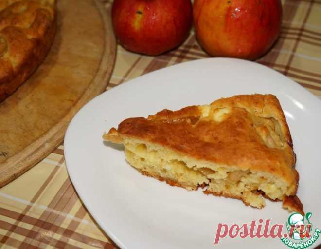 Творожно-яблочный пирог – кулинарный рецепт