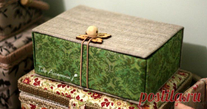 Шкатулка из картона своими руками - Ярмарка Мастеров - ручная работа, handmade