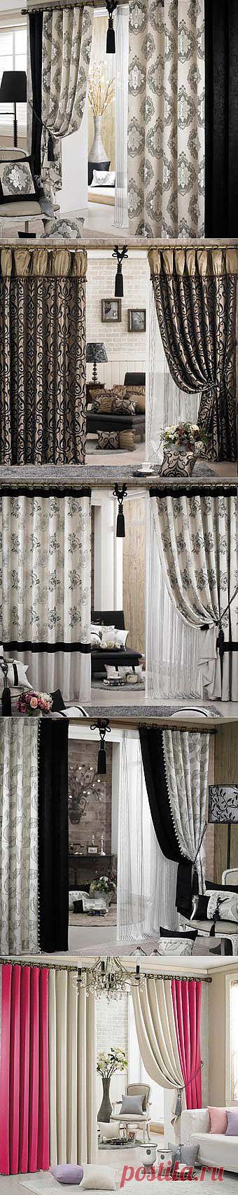 Какие выбрать : двухцветные шторы в интерьере - Учимся Делать Все Сами