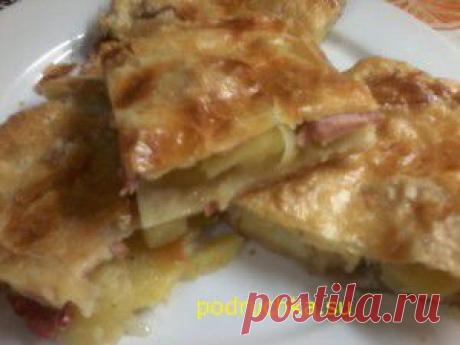 Слоеный пирог с картошкой и... | любимые блюда