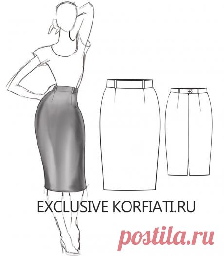 Выкройка юбки для скачивания от Анастасии Корфиати Готовая базовая выкройка юбки для скачивания. Бесплатные выкройки прямой юбки на шесть размеров - с 40 по 50-й! Скачайте выкройку и кроите!