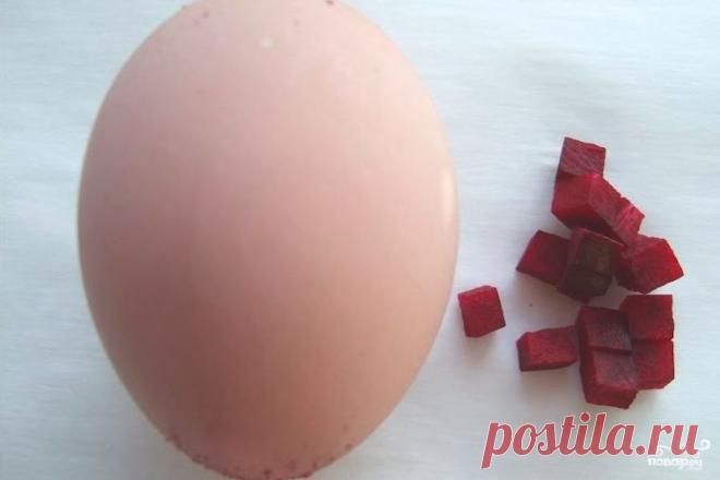 Крашеные яйца свеклой (розовые) - кулинарный рецепт на Повар.ру