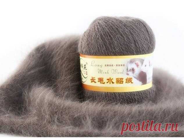Пряжа Норка длинноворсовая (Long Mink Wool) купить в интернет-магазине в Москве недорого