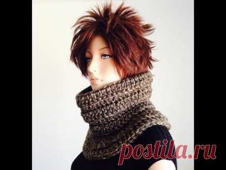 30 Minutes Project 1: How to Crochet a Chunky Neck Warmer using Double Crochet