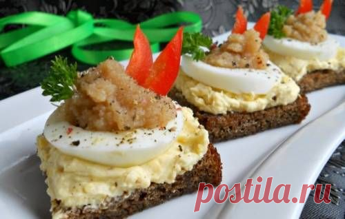Бутерброды с икрой трески / Простые рецепты