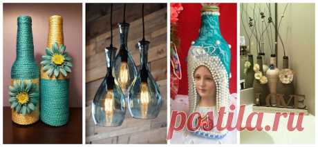 17 Ideas de cómo decorar con botellas de vidrio recicladas ~ Haz Manualidades