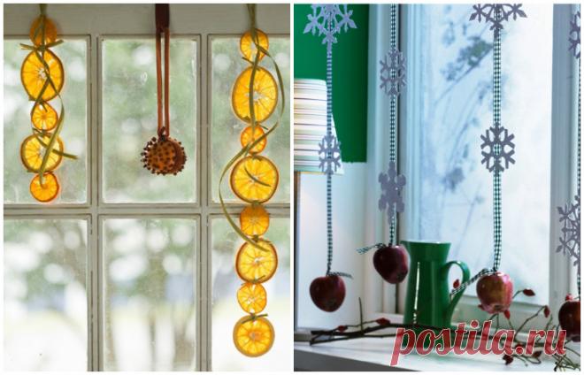 12 восхитительных идей новогоднего декора окон, которые добавят праздничную атмосферу в интерьер