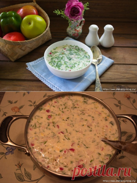 Потрясающая окрошка с копченой куриной грудкой!.