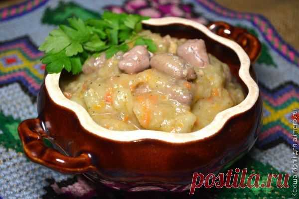 Куриные сердечки, тушенные с овощами в мультиварке | Ваши любимые рецепты