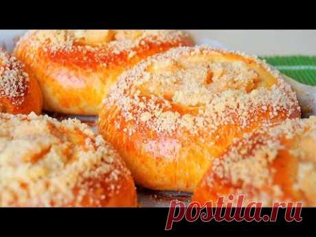 Как ПУХ БУЛОЧКИ (Ватрушки) С Яблоками | Очень Вкусно!
