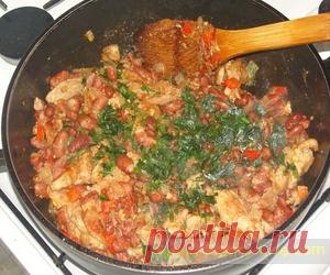 Лобио из красной фасоли - пошаговый рецепт