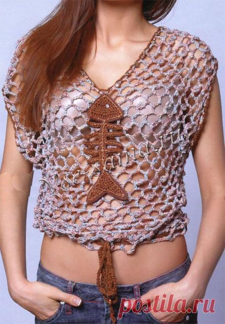 Топ с рыбкой