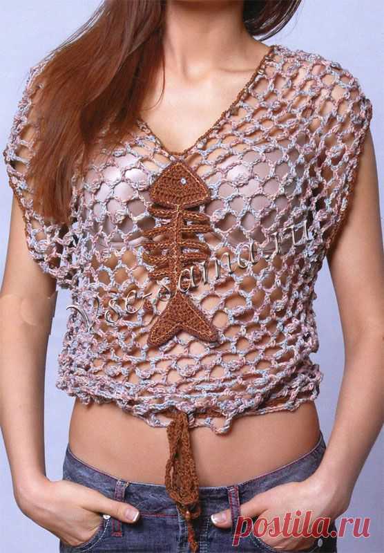 Топ с рыбкой