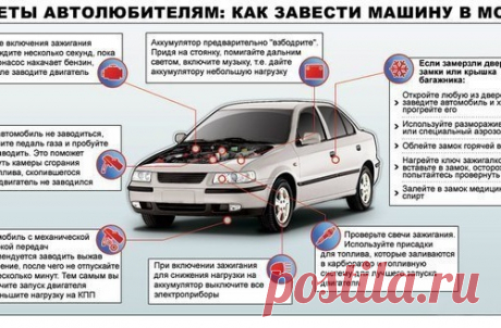 10 способов завести автомобиль в мороз