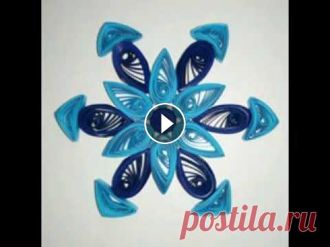 Снежинки в технике квиллинг Как сделать снежинку квиллинг...