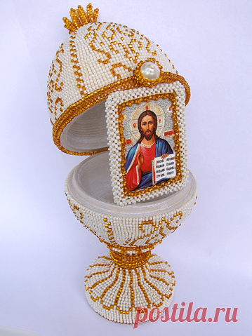 Пасхальное яйцо | biser.info - всё о бисере и бисерном творчестве