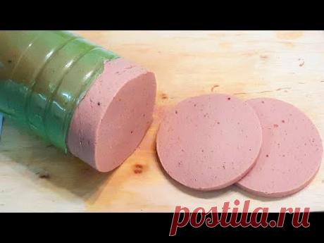 Домашняя колбаса в бутылке, вкусный и легкий рецепт