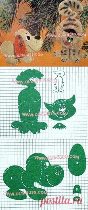 Выкройка мягкой игрушки  | Выкройка Собаки