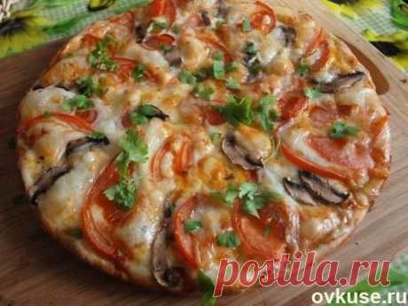 Сырная пицца с вкусным соусом - Простые рецепты Овкусе.ру