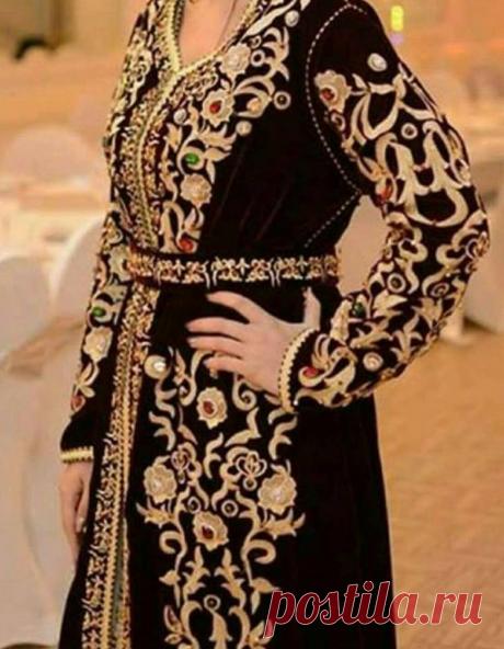 اجمل تصاميم القفطان المغربي بثوب الموبرا 2017 - خياطتي