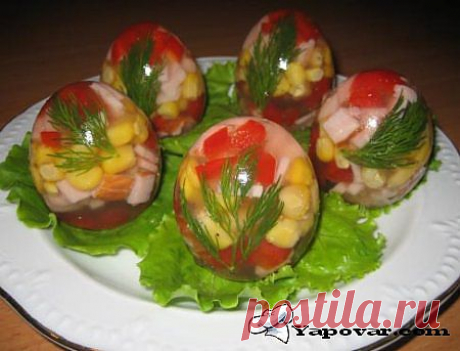 Рецепт Заливные яйца