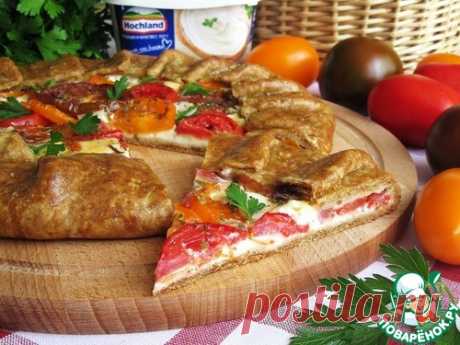 Галета с плавленым сыром и томатами – кулинарный рецепт