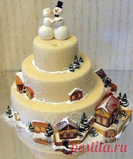 Christmas Wedding Cake Christmas Wedding Cake