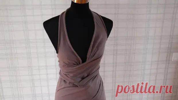 Сделала платье на пляж без единой строчки за 5 минут. Один кусок ткани, а получается 8 новых образов - Сам себе мастер - 18 мая - Медиаплатформа МирТесен