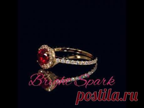 Золотое кольцо с рубином и муассанитами Electra 1,8 карата – купить по отличной цене в интернет-магазине Bright Spark