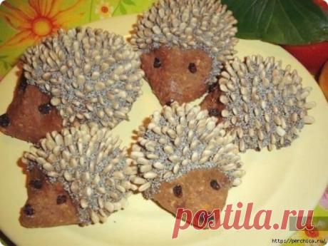 Пирожное для деток из печенья *Ежики*