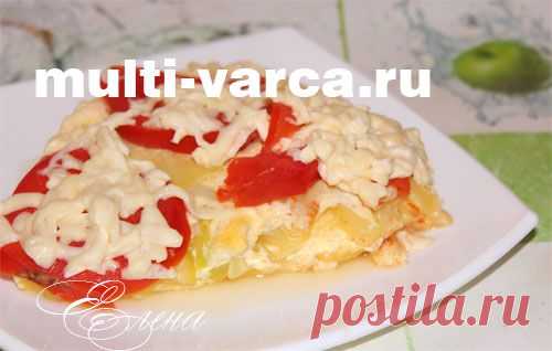 Фриттата в мультиварке с кабачками