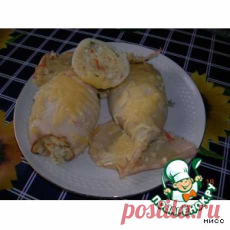 Кальмар фаршированный по-приморски - кулинарный рецепт